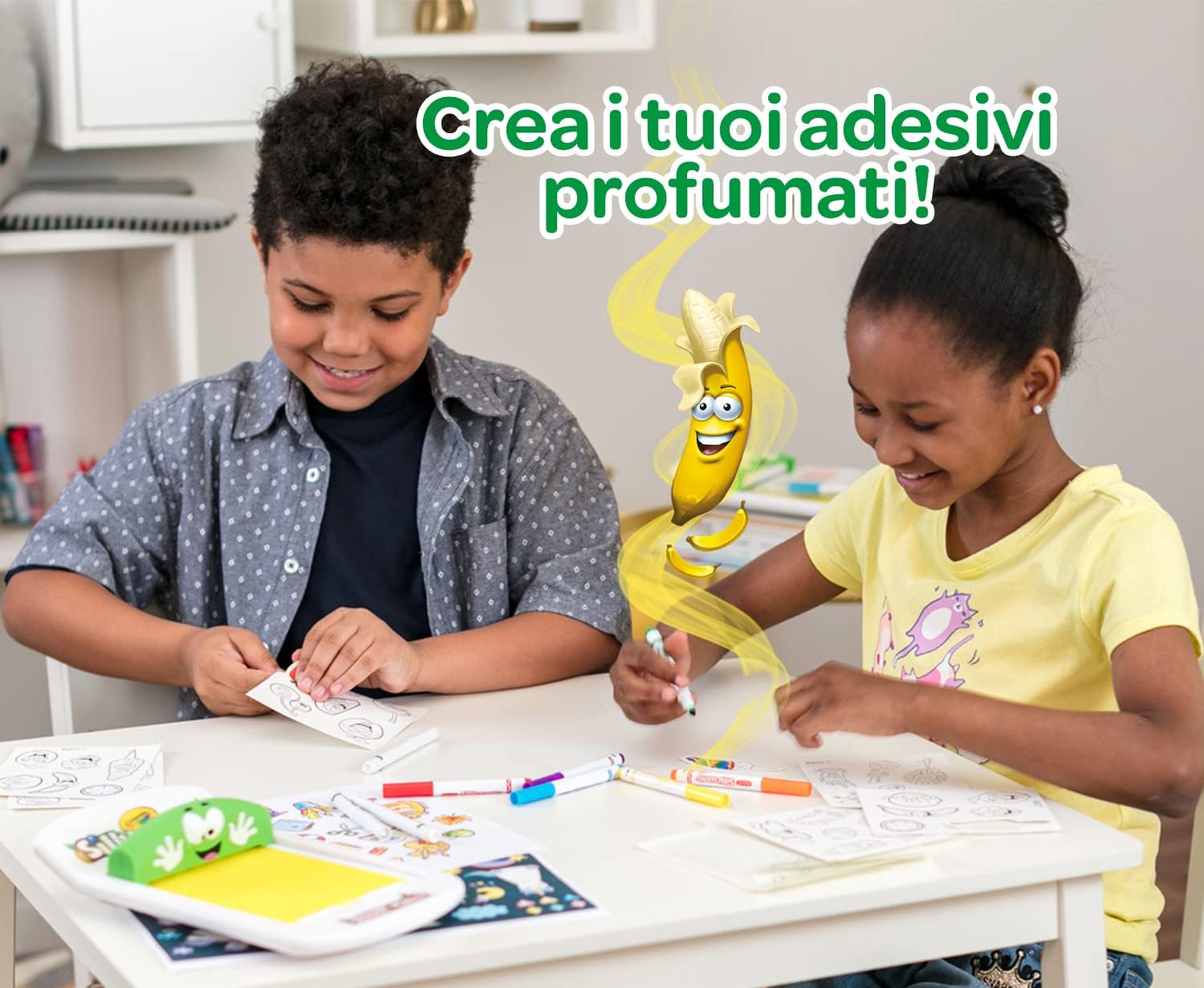 Crayola Silly Scents Sticker Maker Art Kit - Pack of 40 - Laadlee