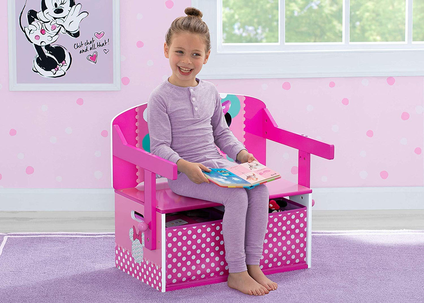 Delta Children Minnie Activity Bench