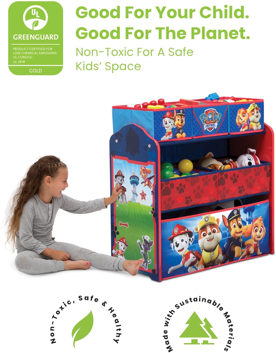 Delta Children Paw Patrol Multi-Bin Toy Organizer