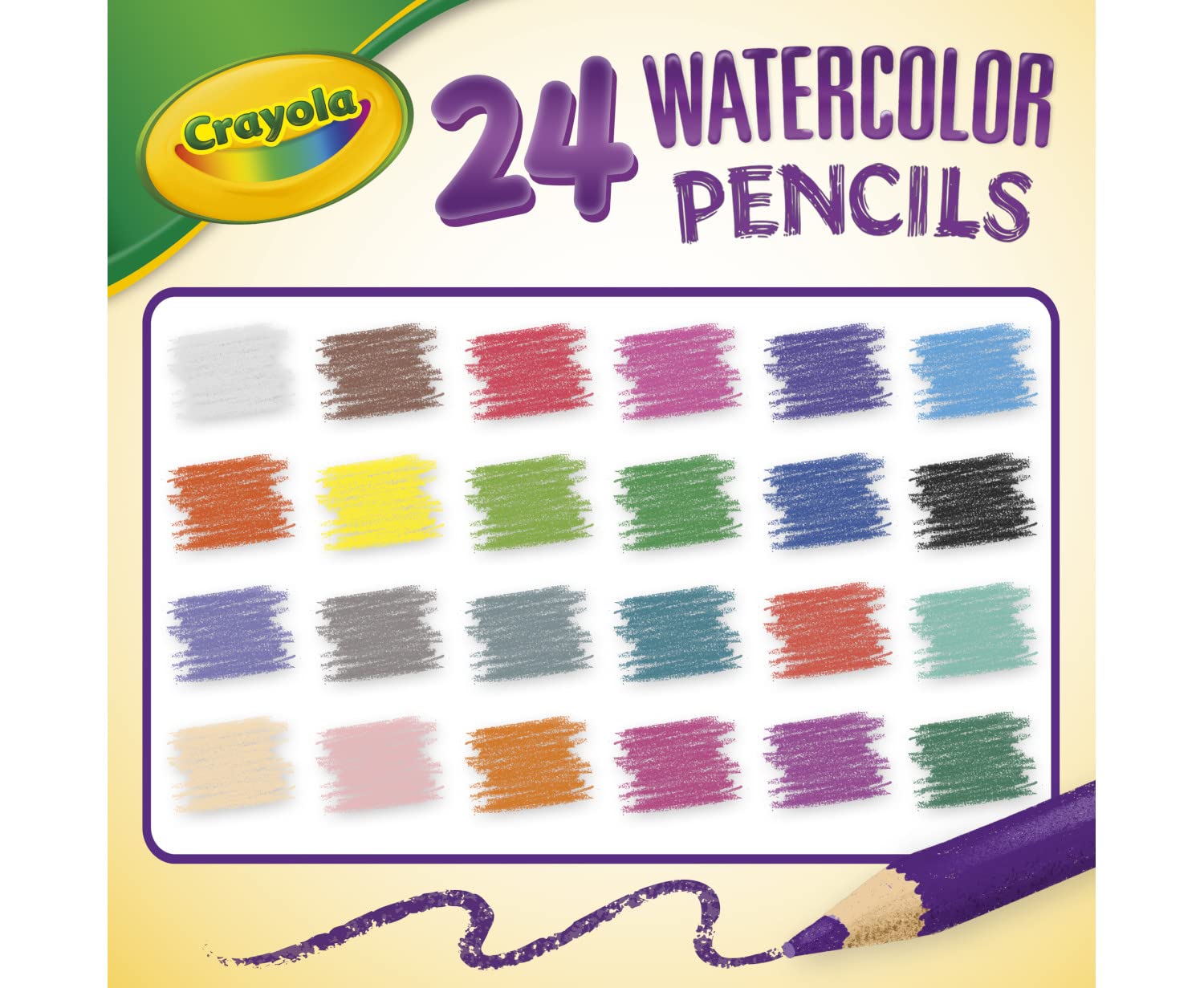 Crayola Watercolor Pencils - Pack of 24 - Laadlee