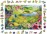 Ravensburger Wildlife Garden Wooden Jigsaw Puzzle - 500pcs