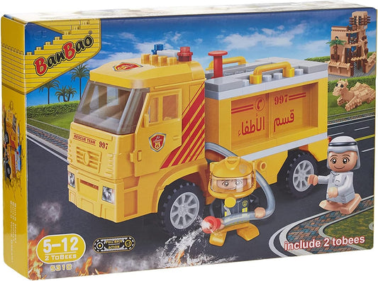 Banbao Fire Truck Local Tobee Fireman - Yellow