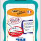 BIC Velleda Double-Sided Dry Erase Board With Whiteboard Marker And Eraser - Pack Of 1