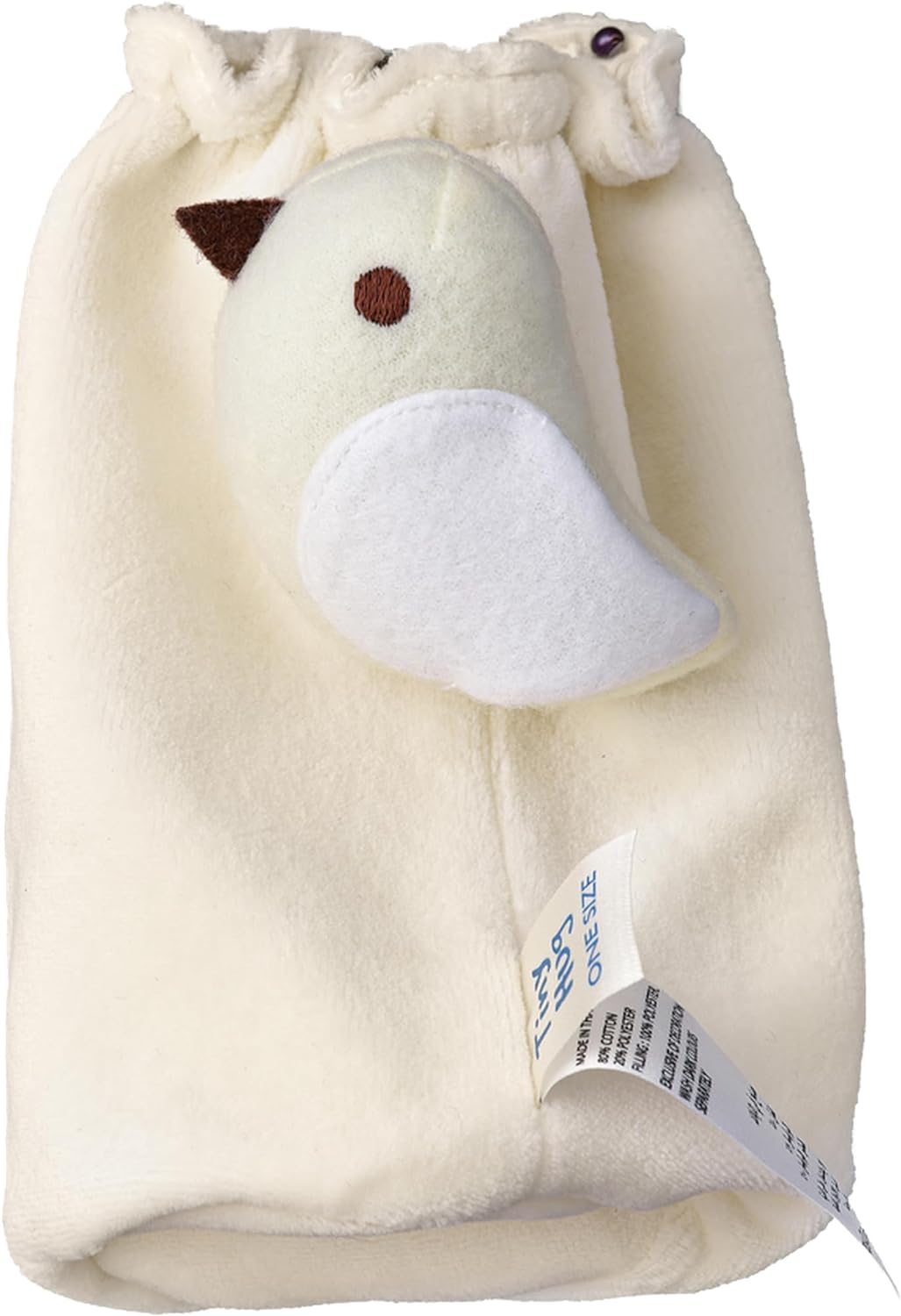 Tiny Hug Baby Bottle Cover - White - Laadlee