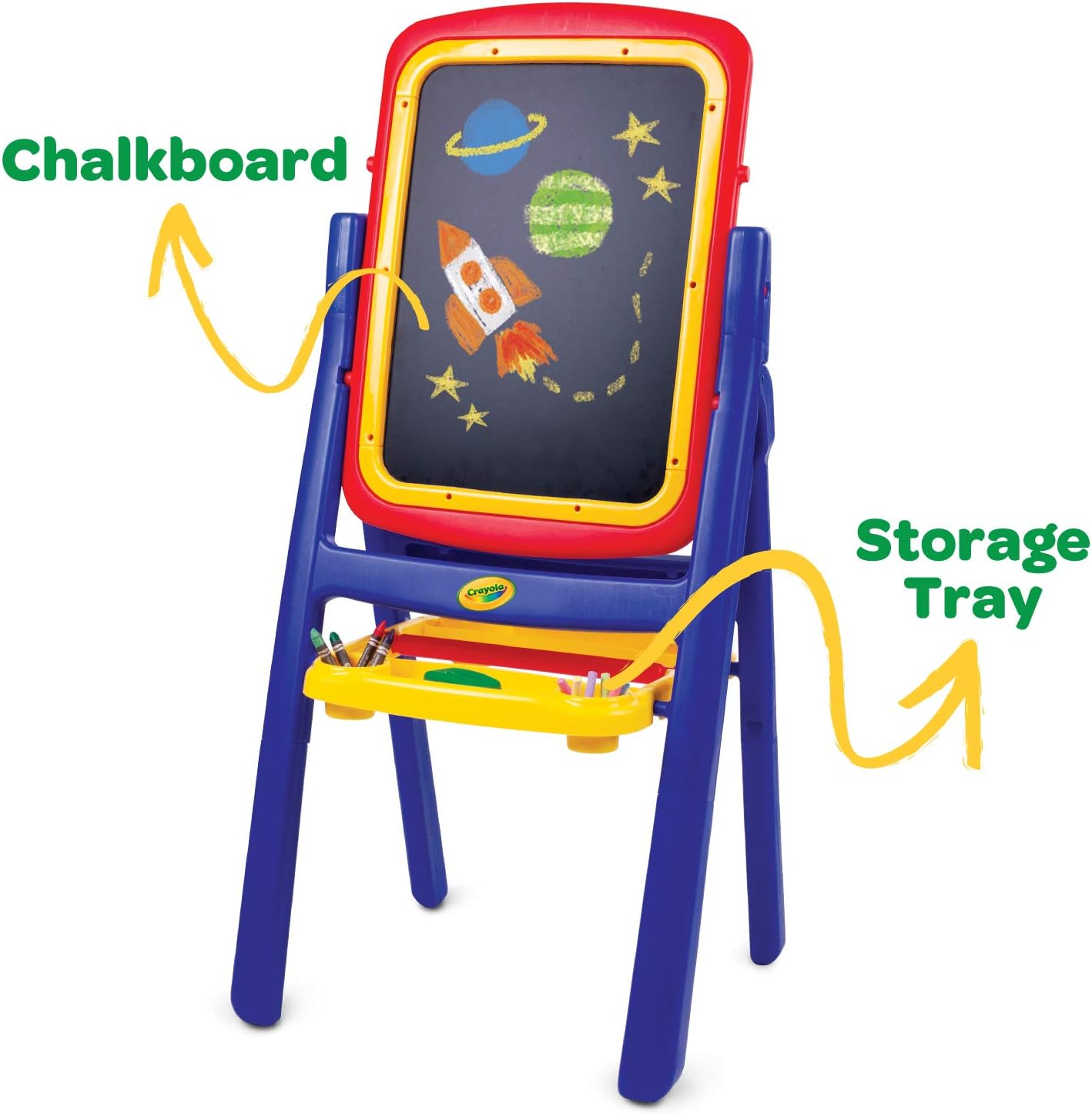Crayola Easels QwikFlip 2-Sided Easel - Blue - Laadlee