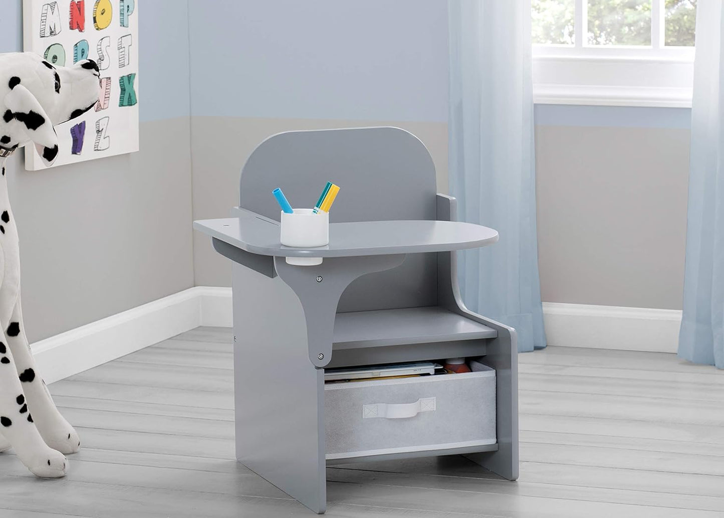 Delta Children Mysize Chair Desk  - Grey