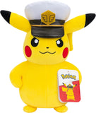 Pokemon Plush Captain Pikachu 8Inch - 1pc Assorted