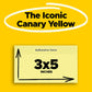 3M Post-it Notes Canary Yellow 76mmx127mm - Pack of 1