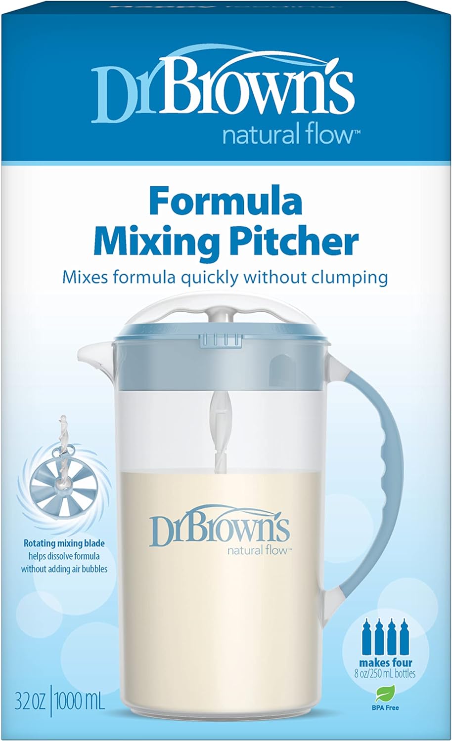 Dr. Brown's Formula Mixing Pitcher - Blue - Laadlee