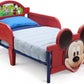 Delta Children Mickey Mouse 3D Footboard Toddler Bed With Guardrail