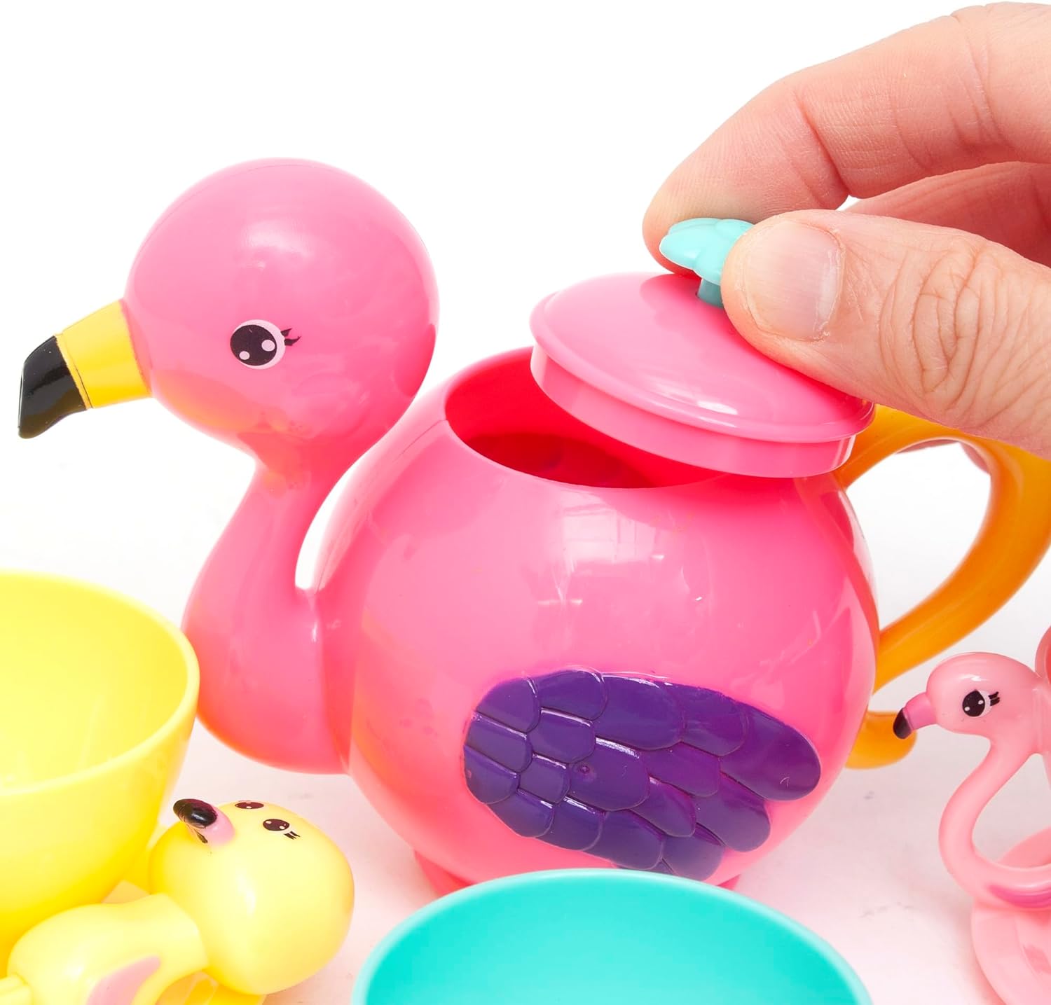 Zoo Troop Flamingo Tea Set With Accessories - Laadlee