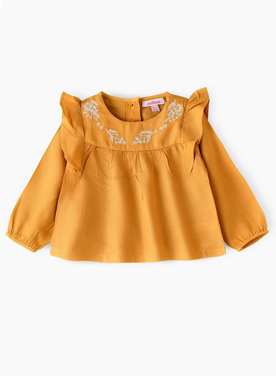 Jelliene Baby  Scallop Top - Yellow - Laadlee