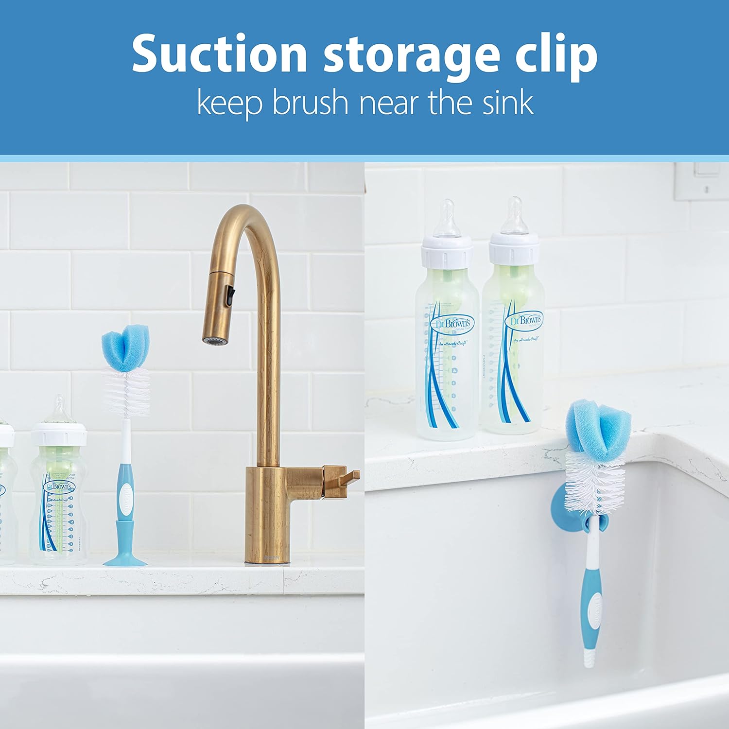 Dr. Brown's Standard Bottle Brush - Blue - Laadlee