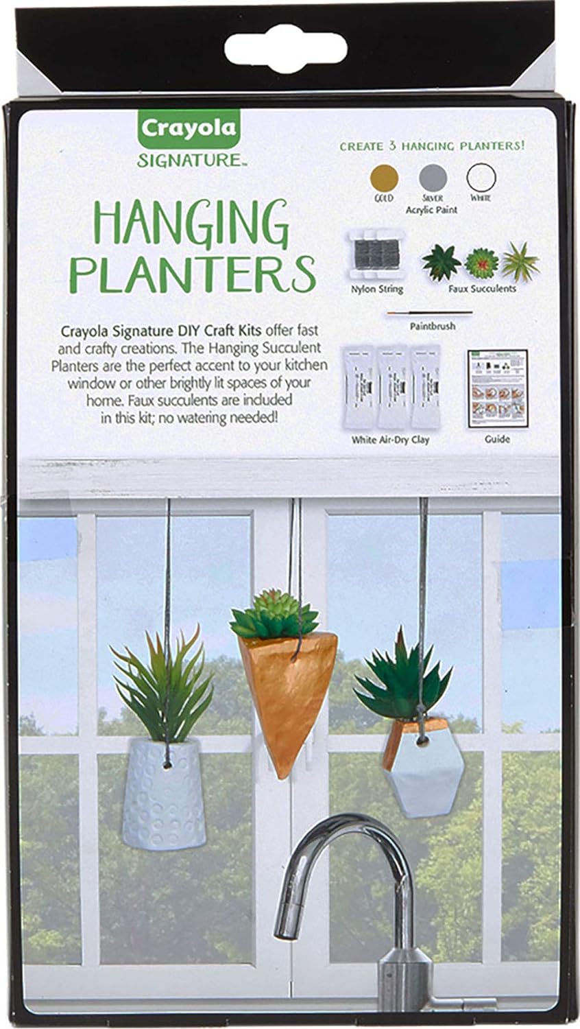 Crayola Signature Make Your Own Hanging Planters - Laadlee