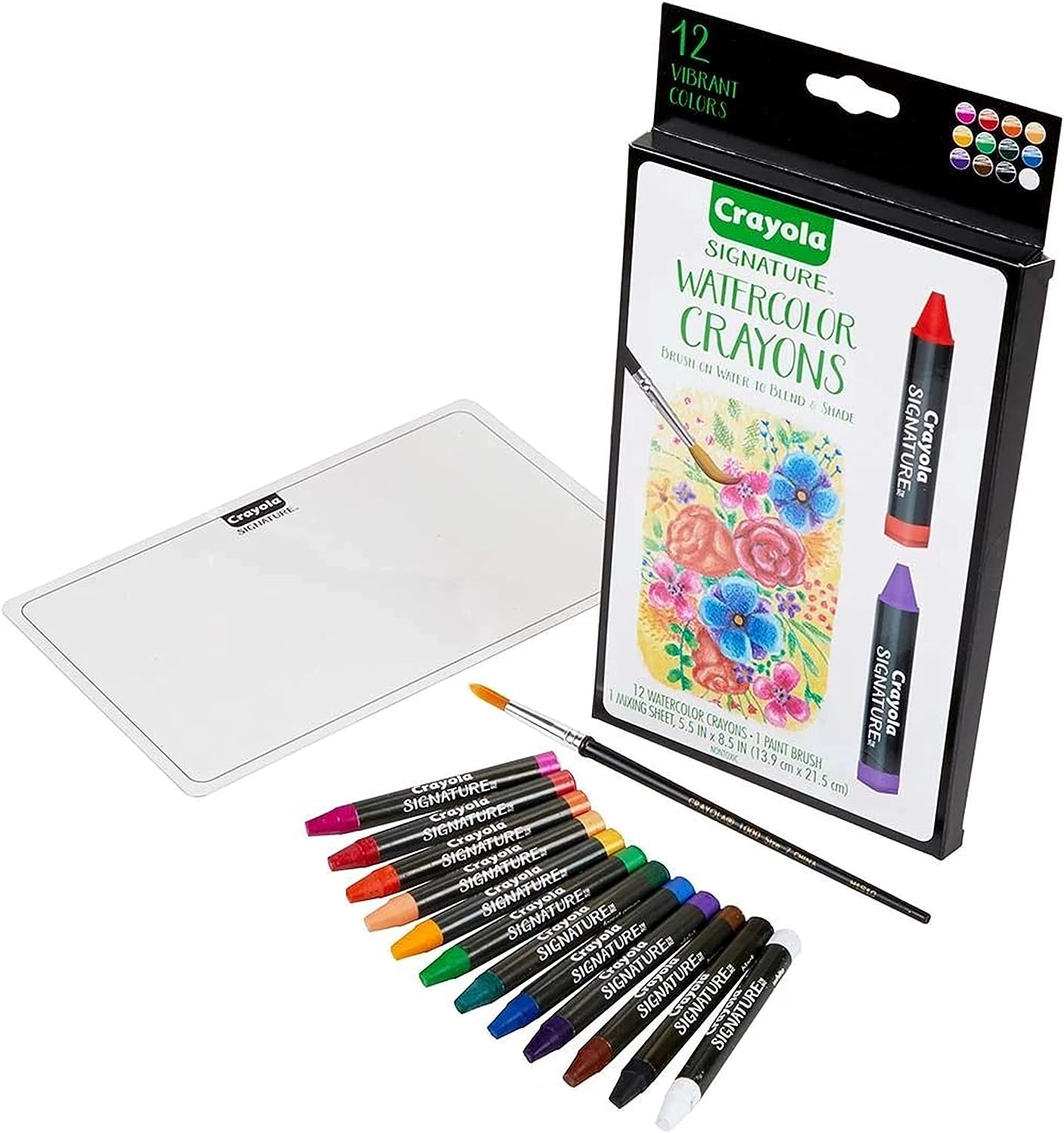 Crayola Signature Watercolor Crayons - Pack of 12 - Laadlee