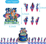 Brain Giggles Space Jam Movie Inspired Birthday Party Decoration Set - 52 Pcs