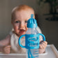 Dr. Brown's Narrow Sippy Straw Bottle with Silicone Handles - Blue - 250ml