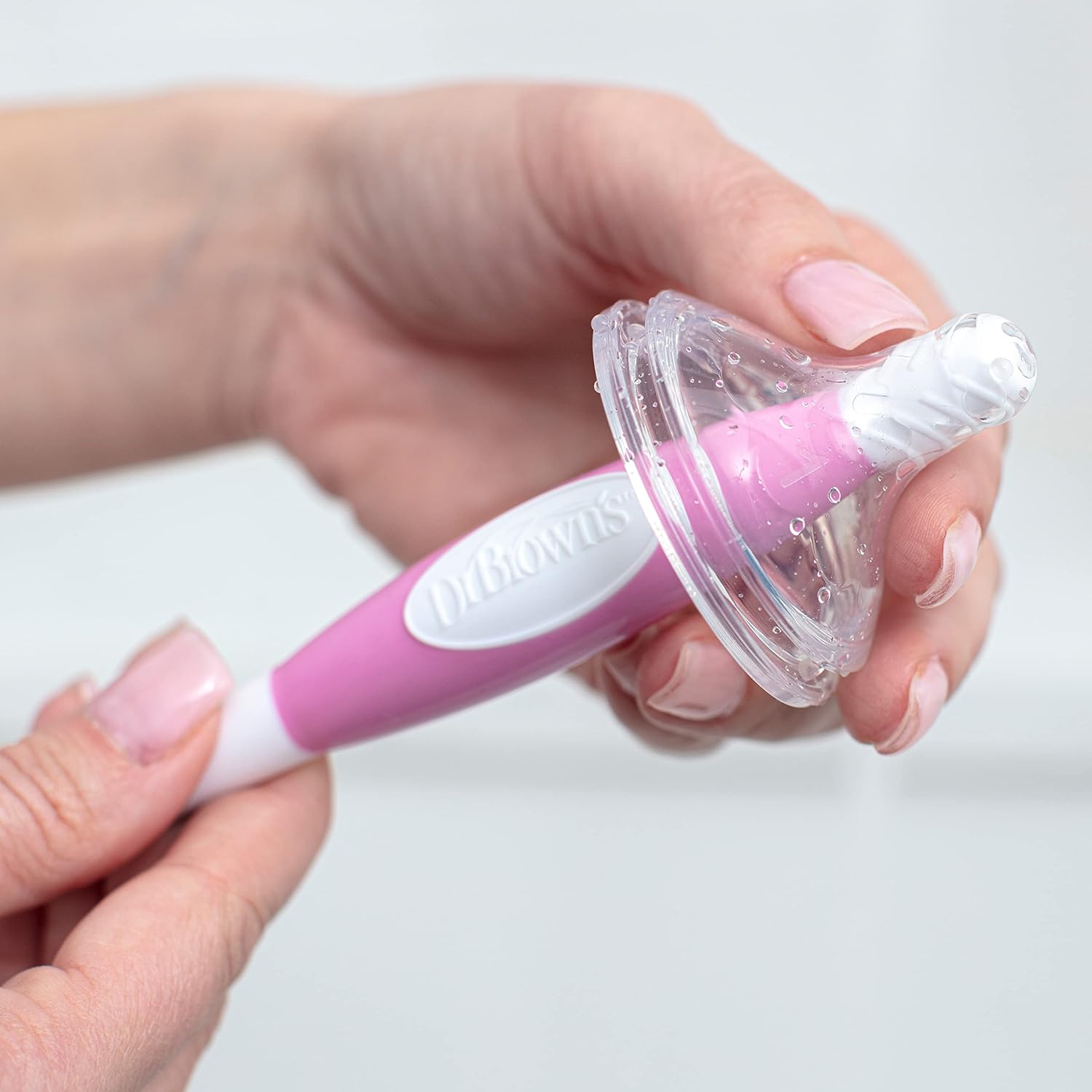 Dr. Brown's Soft Touch Bottle Brush - Pink - Laadlee