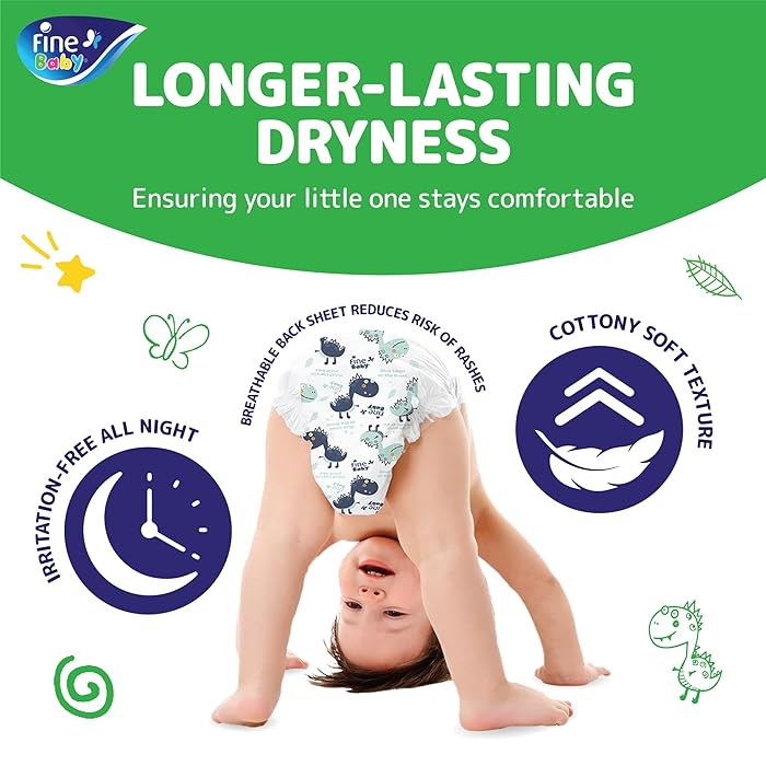 Fine Baby Diapers - Size 5 | Maxi | 11-18kg | 140pcs - Laadlee