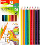 Deli Colored Pencil 12 Color Assorted EC113-12
