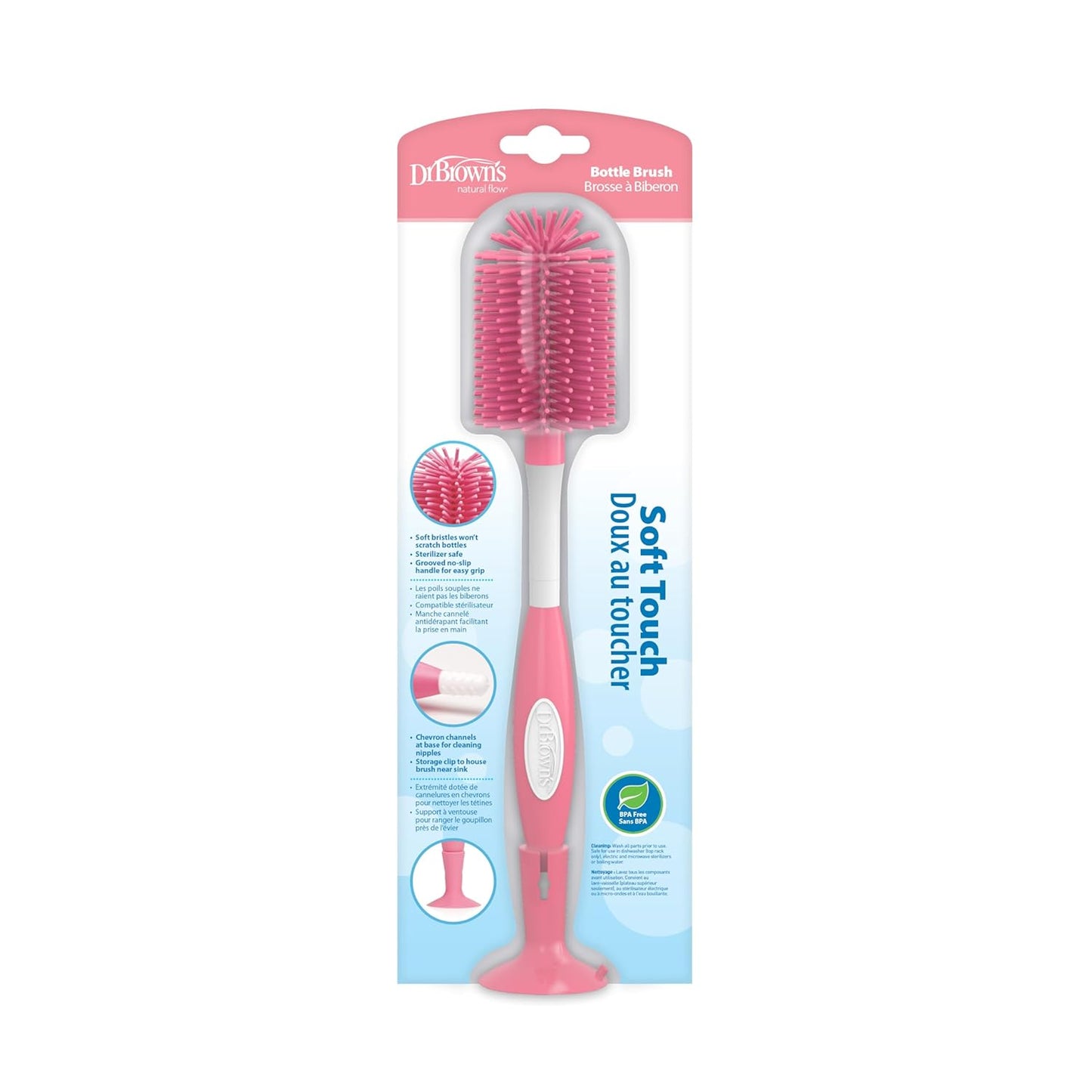 Dr. Brown's Soft Touch Bottle Brush - Pink