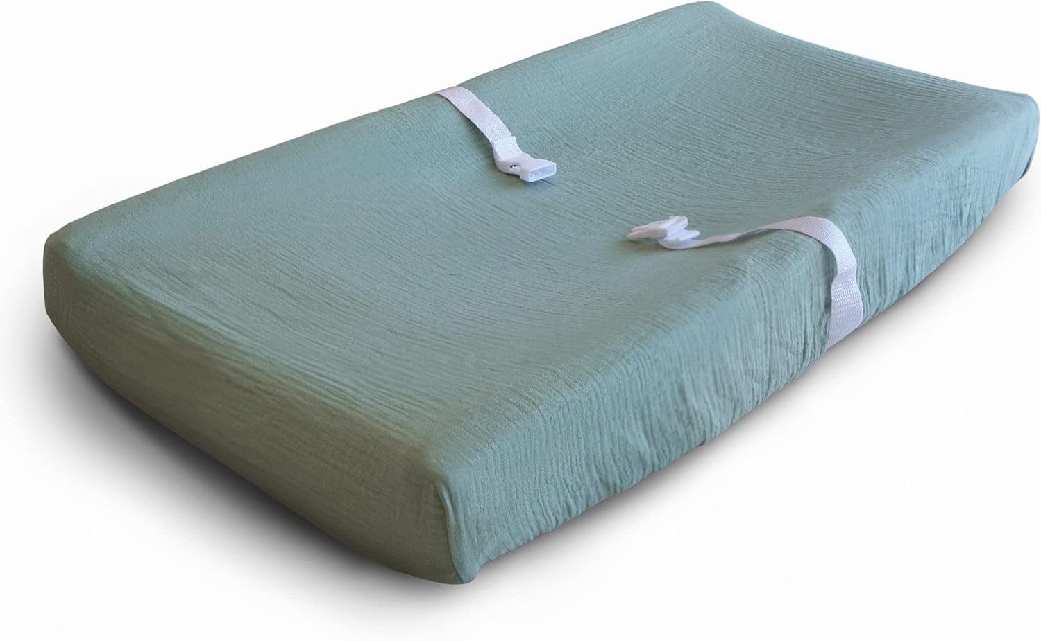Mushie Changing Pad Cover Roman Green - Laadlee