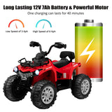 MYTS ATV Quad Kids Ride-On 4-Wheeler Quad Bike 12V - Red