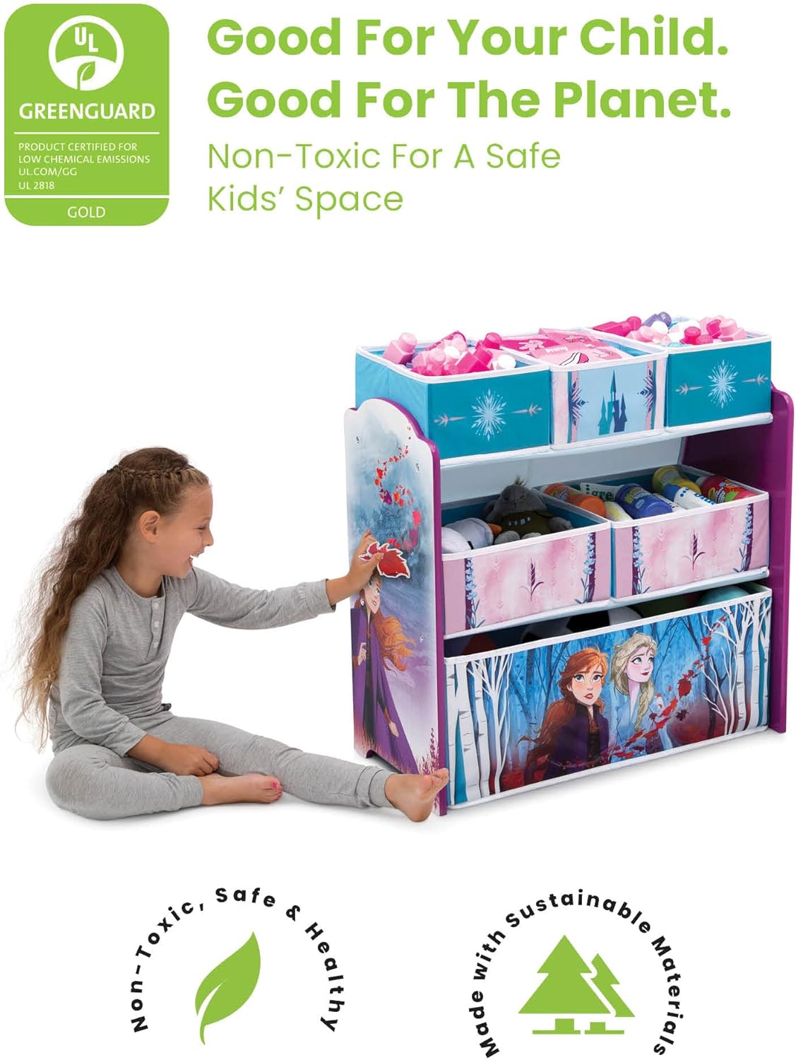 Delta Children Frozen 2 Multi Bin Toy Organizer