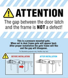 Regalo Easy step extra tall black baby gate