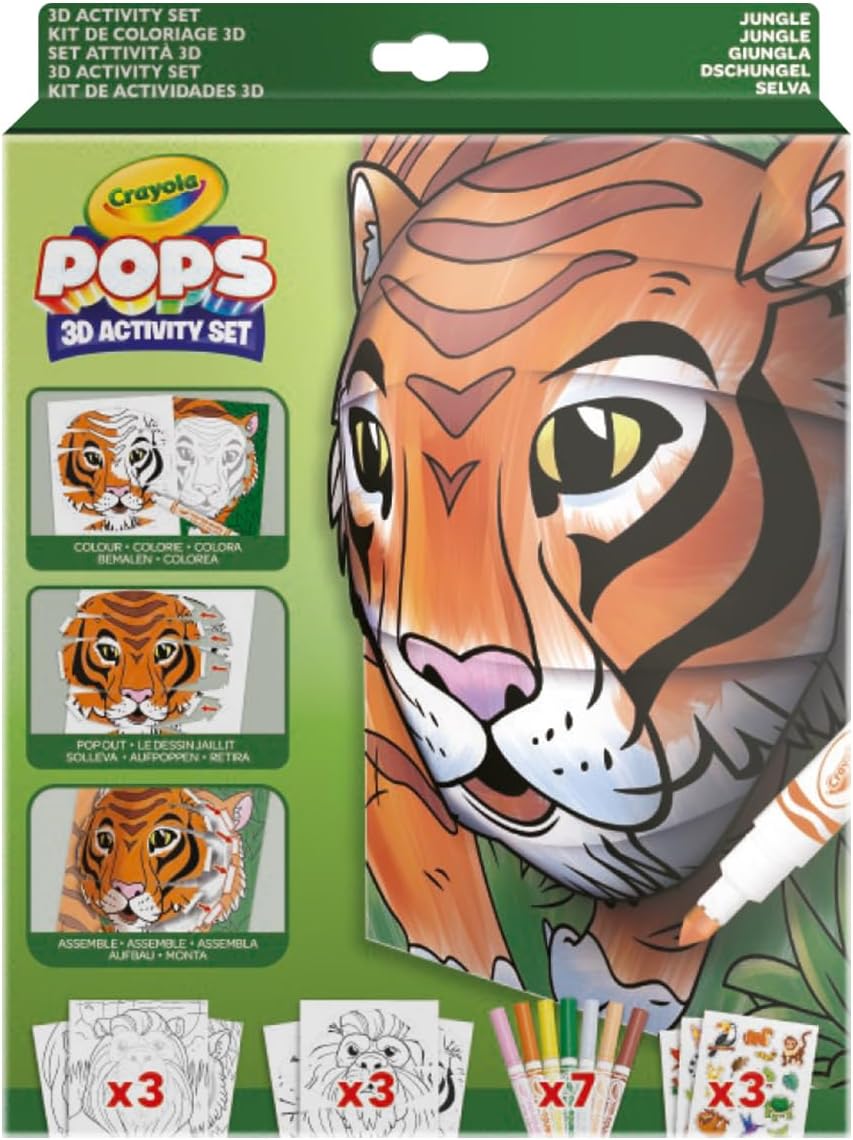 Crayola Pops 3D Activity Set - Jungle - Laadlee