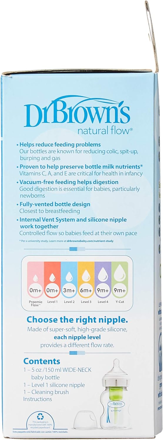 Dr. Brown's One-Piece Silicone Breast Pump with 150ml PP W-N Options & Bottle?ÿ