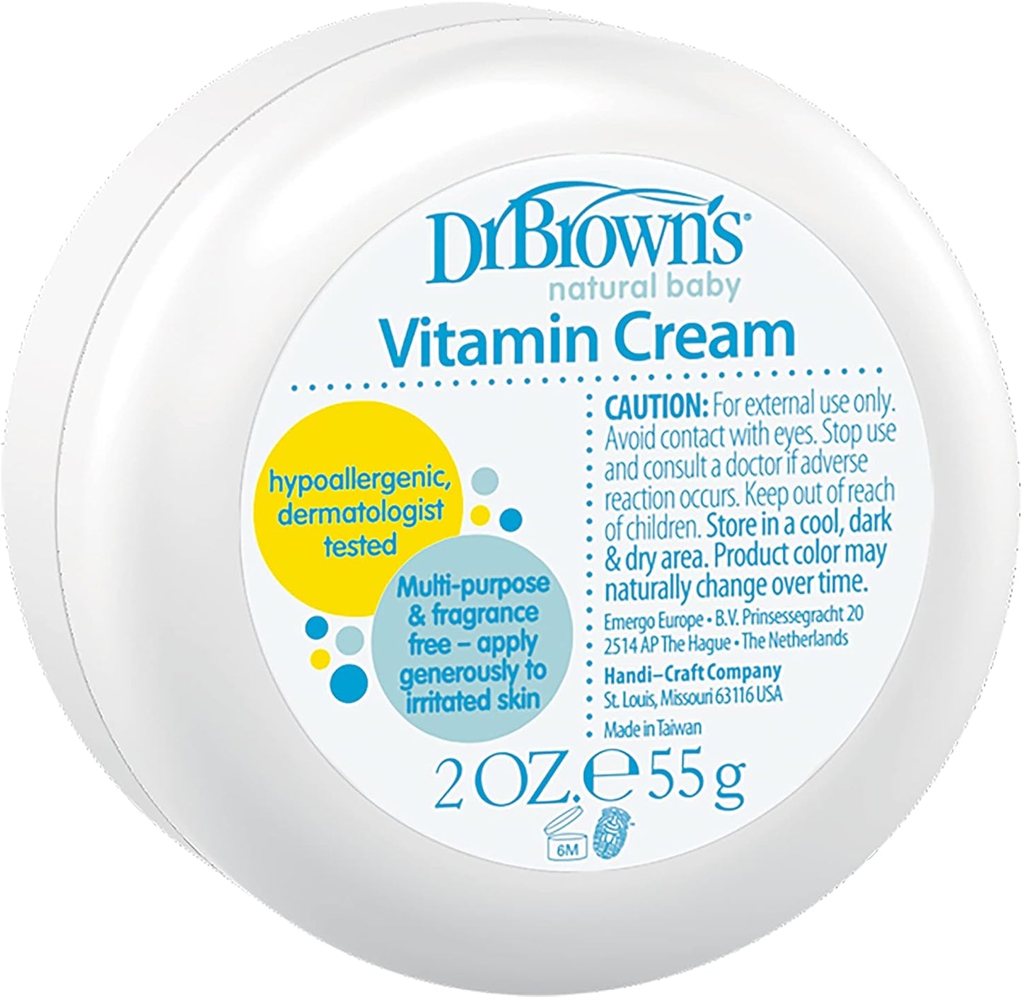Dr. Brown's Natural Baby Vitamin Cream 55gm