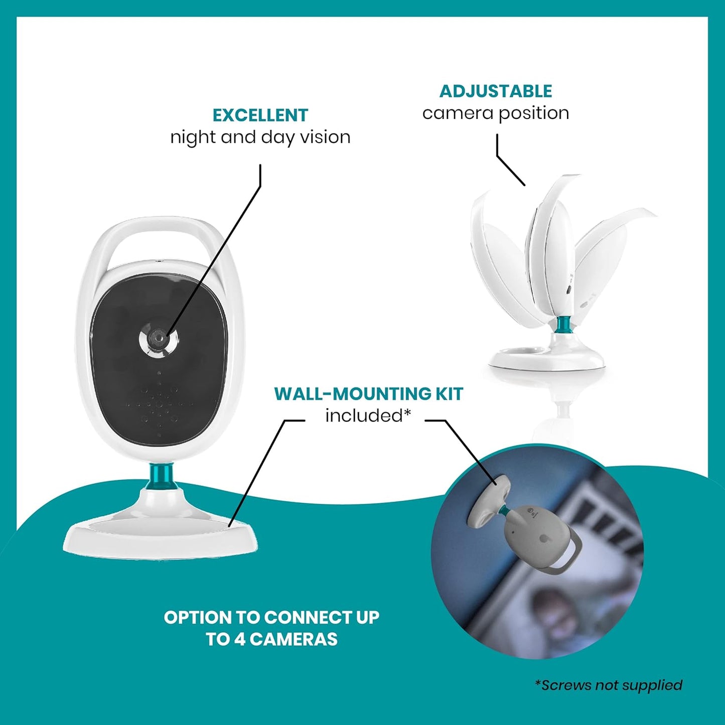 Babymoov 2.4 Digital Screen Video Baby Monitor 250m