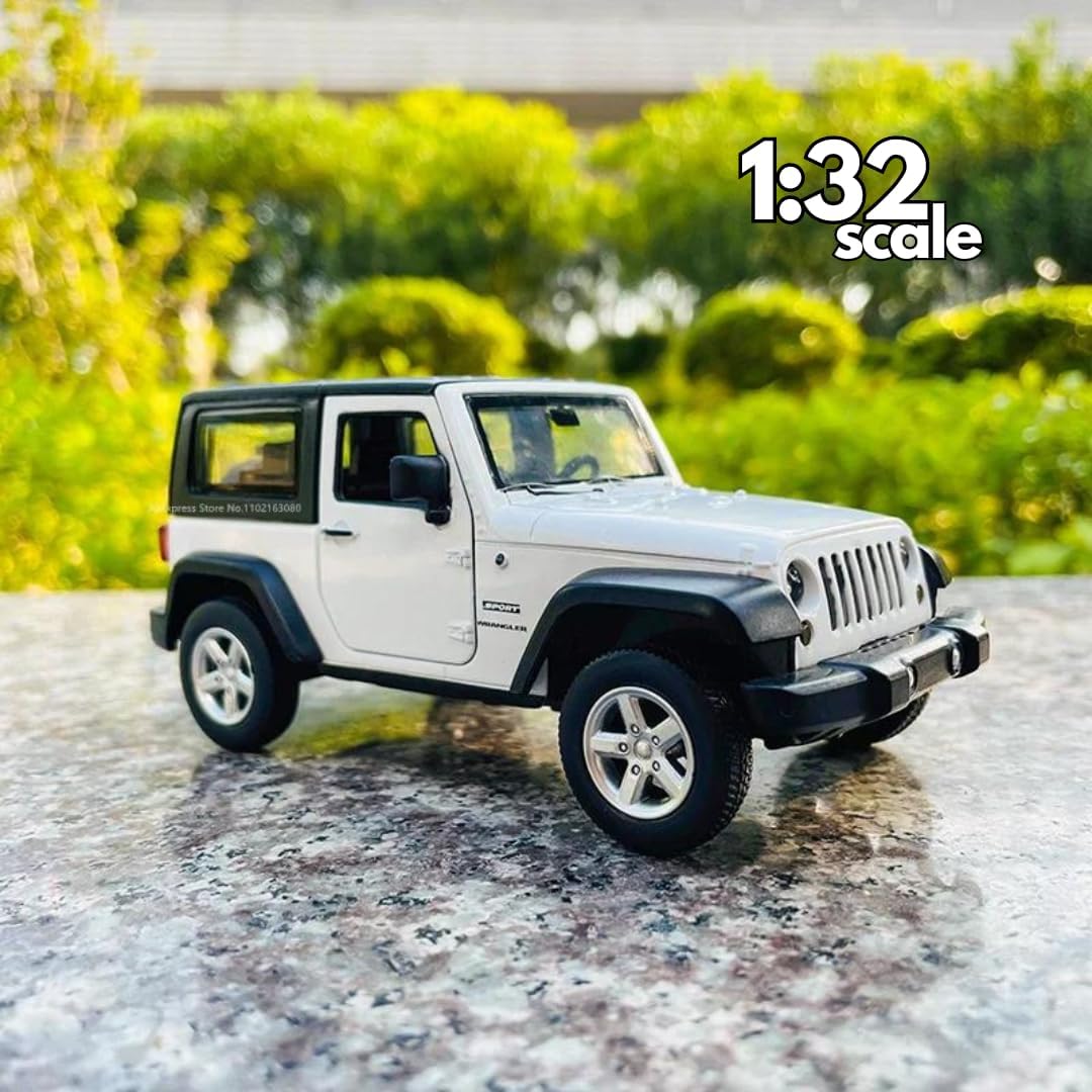 MSZ Jeep Wrangler 1:32 Die-Cast Replica - White - Laadlee