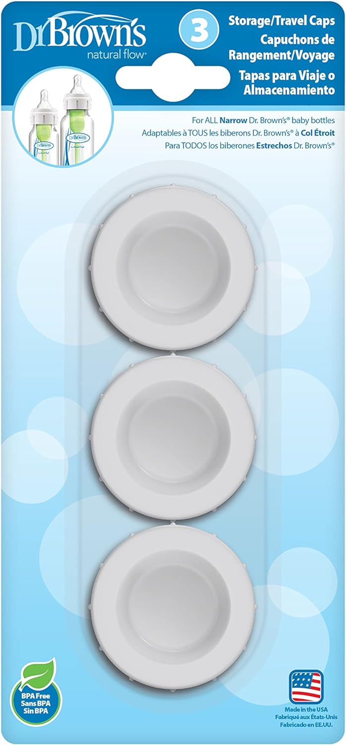 Dr. Brown's Narrow Bottle Storage/Travel Cap - Pack of 3 - Laadlee