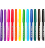 Deli Felt Pen 12 Colors Assorted EC10003