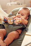 BabyBjorn Bliss Woven Bouncer With Petal Quilt Design - Dark Green