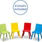 Delta Children Table And 4 Chair Set - Grey/Blue