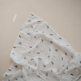 Mushie Swaddle - Whales - Laadlee