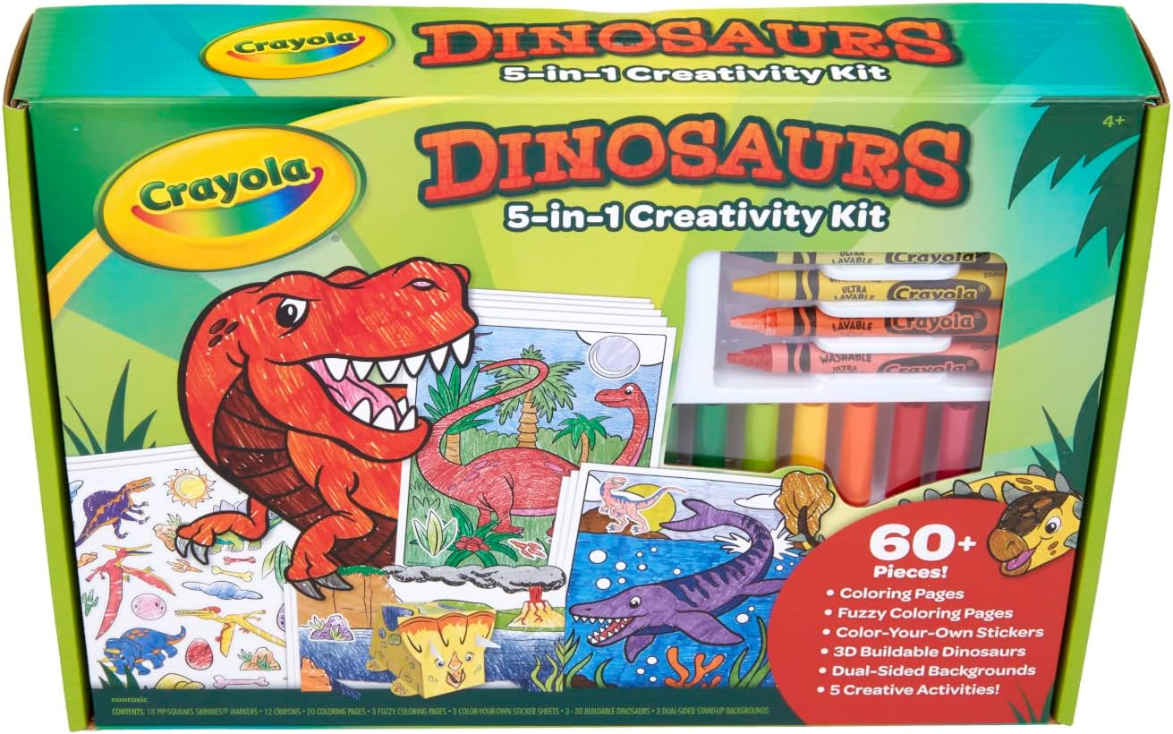 Crayola Dinosaurs 5-in-1 Creativity Kit - Laadlee