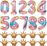 Brain Giggles Multicolour 32 Inch Number Foil Balloon - Number 7
