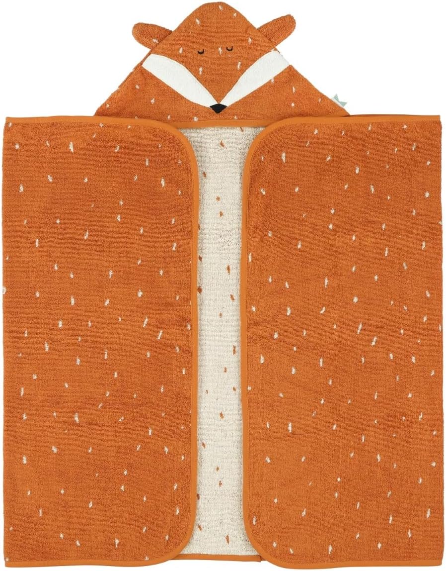 Trixie Hooded Towel - Mr. Fox  (70Cm X 130Cm) - Laadlee