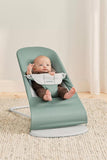 BabyBjorn Fabric Seat Bouncer Balance Soft, Woven/Jersey - Light Sage/Grey