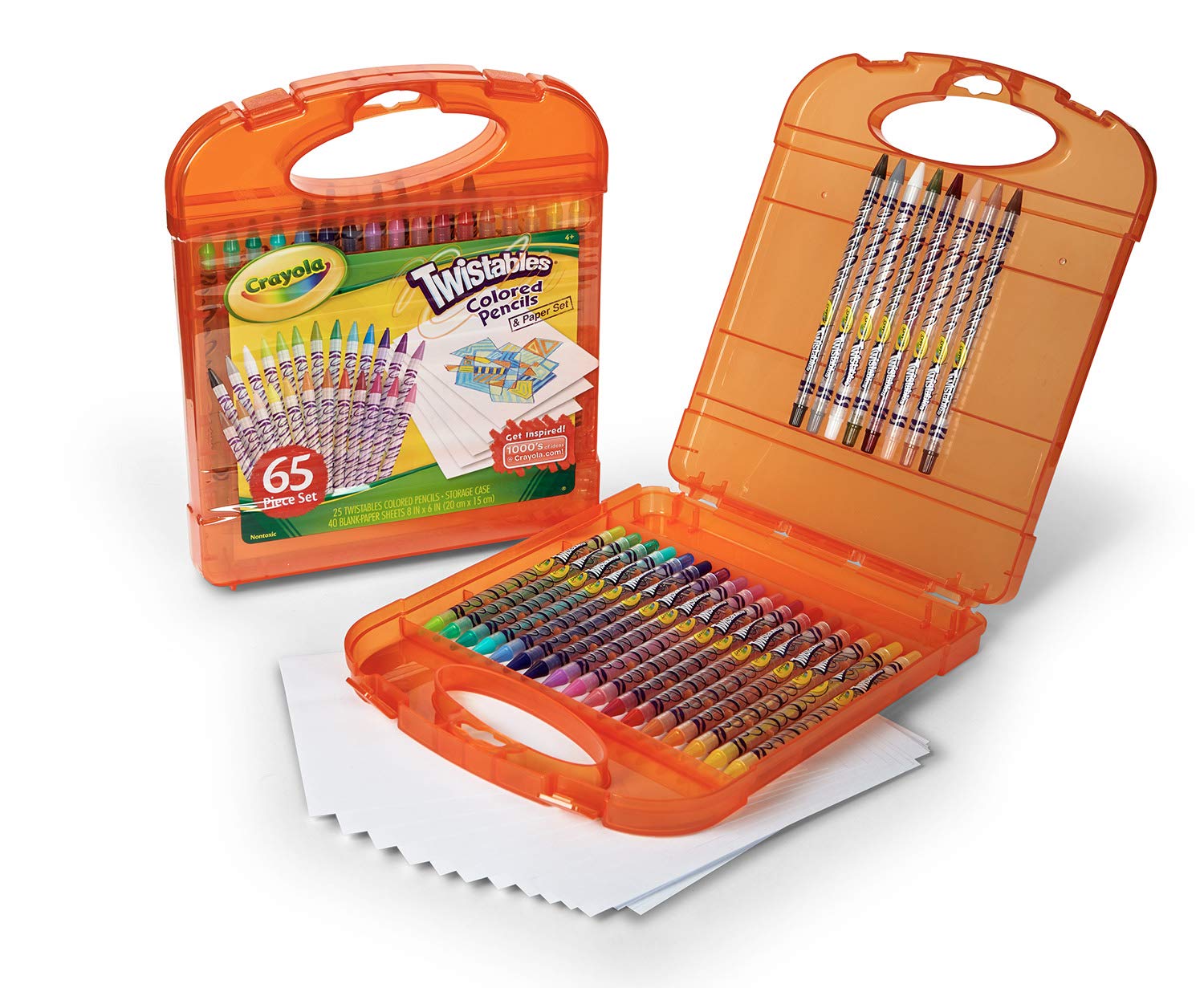 Crayola Twistables Colored Pencils and Paper - Pack of 65 - Laadlee