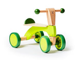 Hape Scoot Around Ride On Wood Bike - Bright Green
