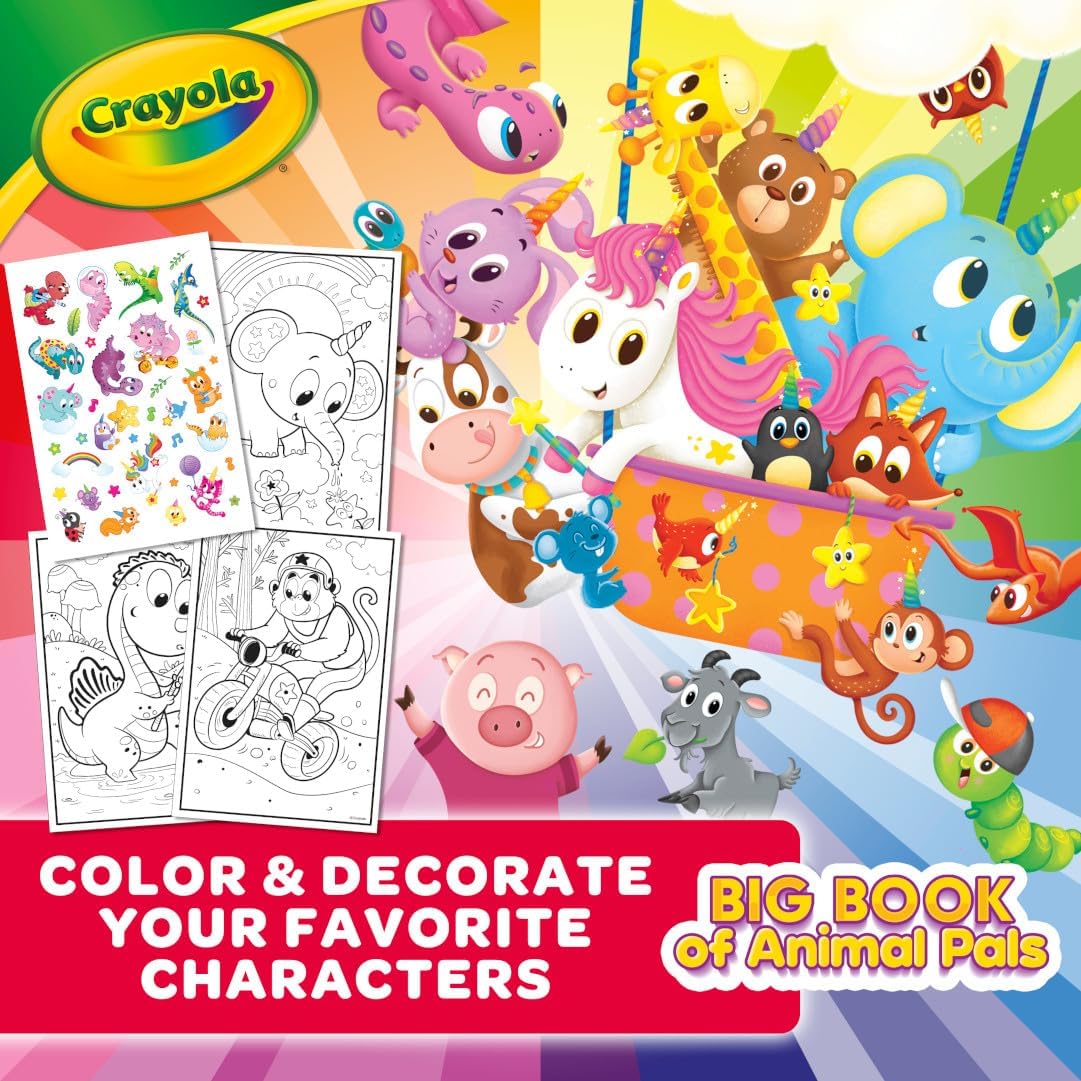 Crayola Animal Pals Big Coloring Book - 288 Pages - Laadlee