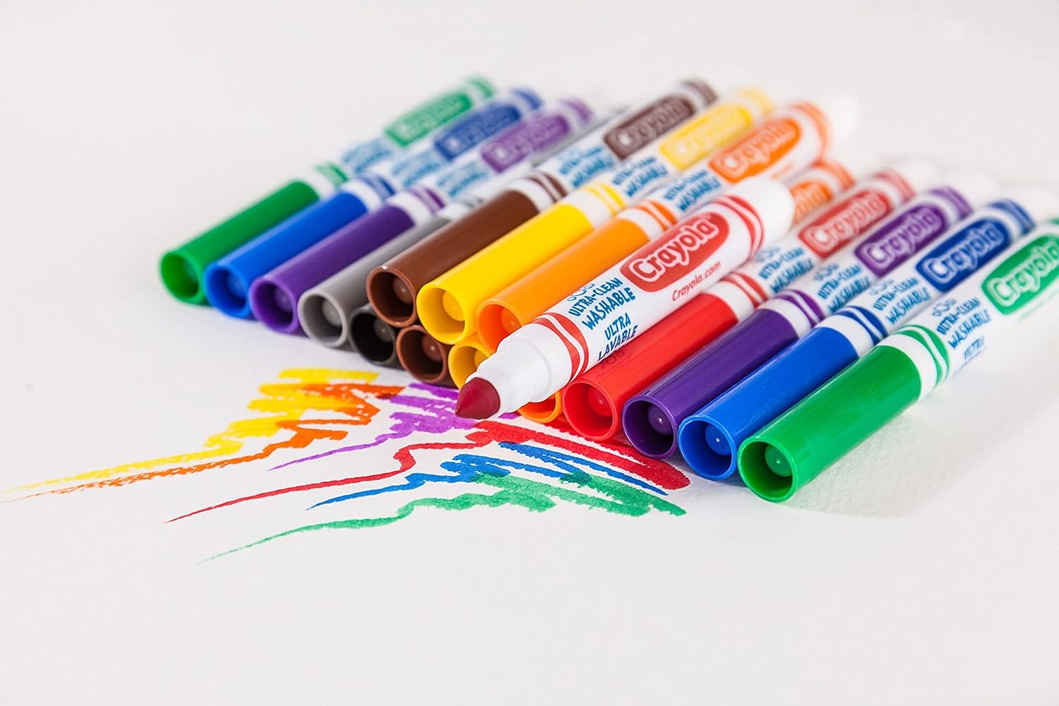 Crayola Ultra-Clean Washable Broad Line Markers - Pack of 40 - Laadlee