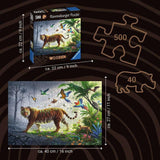 Ravensburger Jungle Tiger Wooden Puzzle - 500pcs
