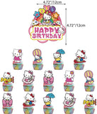 Brain Giggles Hello Kitty Birthday Decorations Set - 40 Pcs