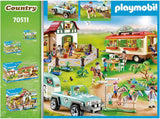 Playmobil Country Car With Pony Trailer